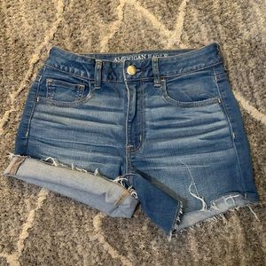 High Rise Jean Shorts